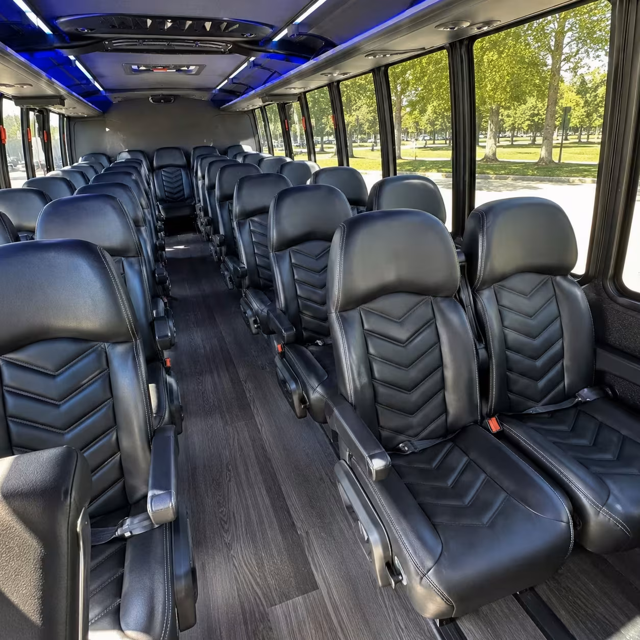 28 passenger minibus inside