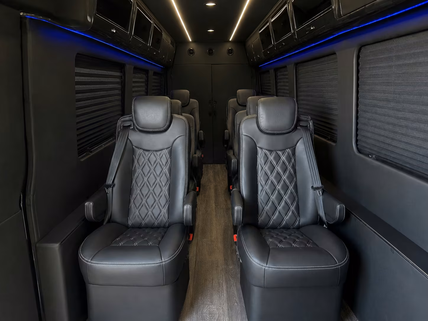 sprinter van with driver inside