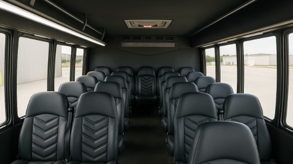 rancho cucamonga 20 passenger minibus inside