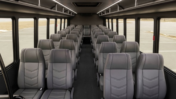rancho cucamonga 25 passenger minibus inside