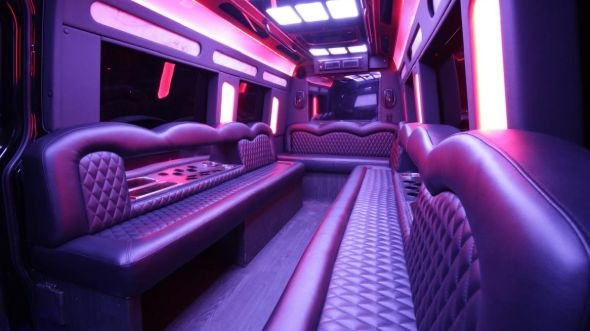 rancho cucamonga sprinter limo rental interior